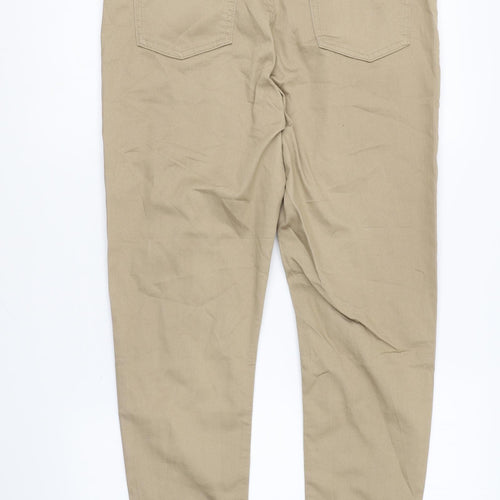 Marks and Spencer Womens Brown Cotton Jegging Leggings Size 16 L27 in