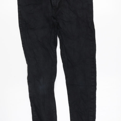 Denim & Co. Womens Black Cotton Skinny Jeans Size 28 in L30 in Regular Zip