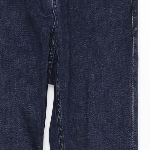 Topshop Womens Blue Cotton Skinny Jeans Size 26 in L30 in Regular Zip