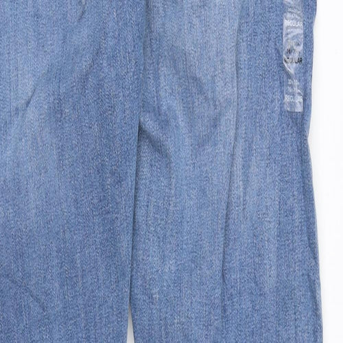 Marks and Spencer Womens Blue Cotton Skinny Jeans Size 30 in L31 in Slim Zip
