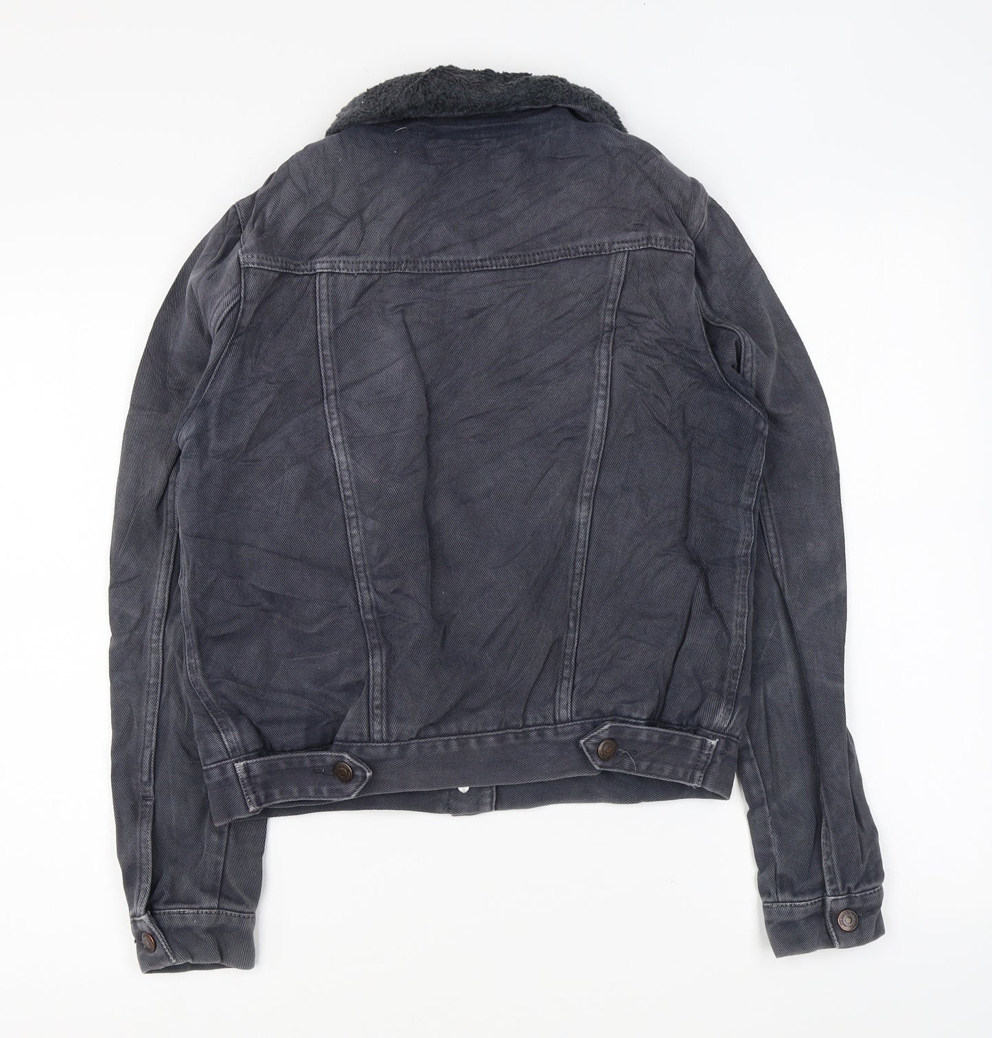 Topshop Womens Grey Jacket Size 12 Button