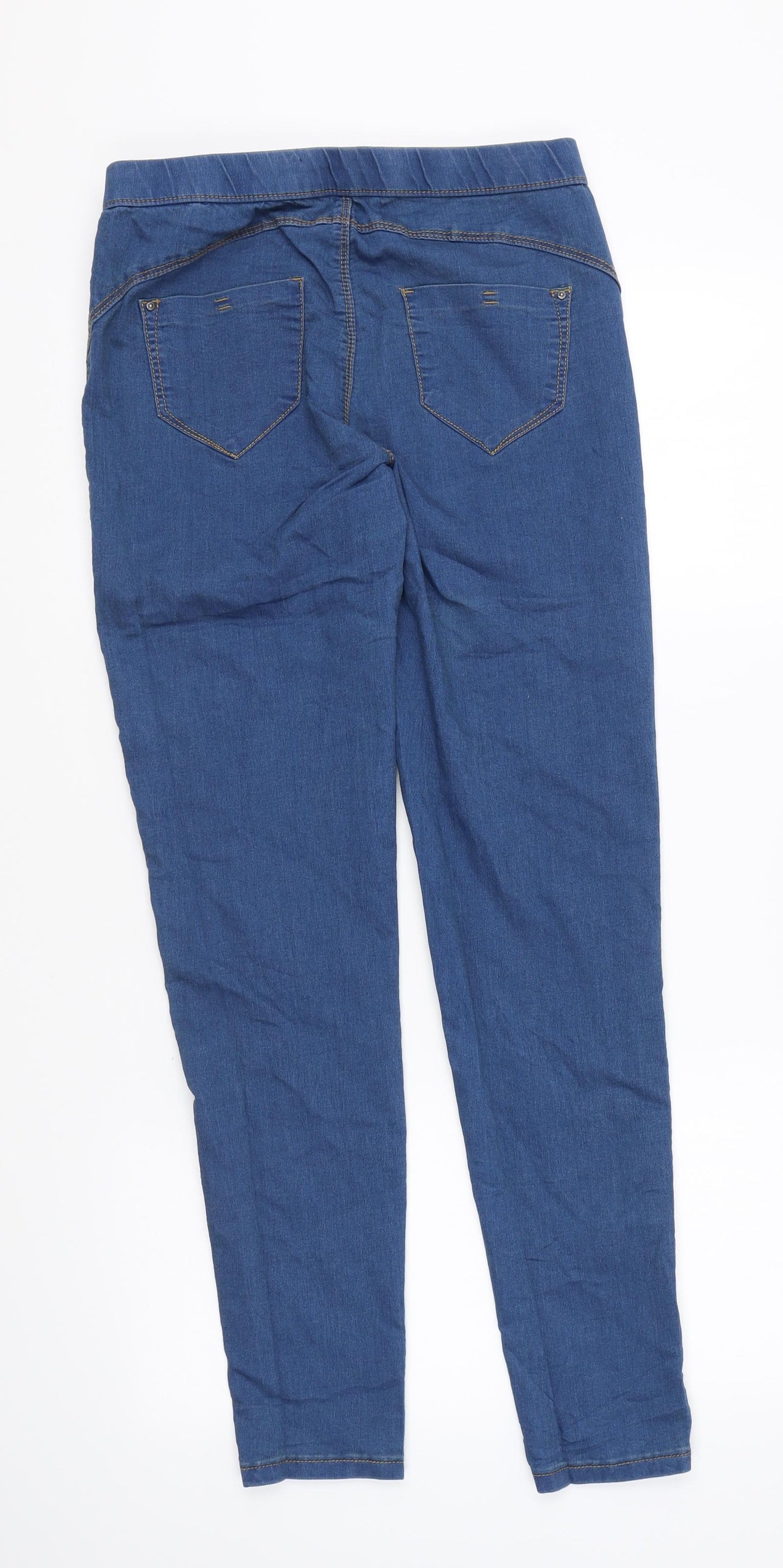 Denim & Co. Womens Blue Polyester Jegging Leggings Size 8 L29 in