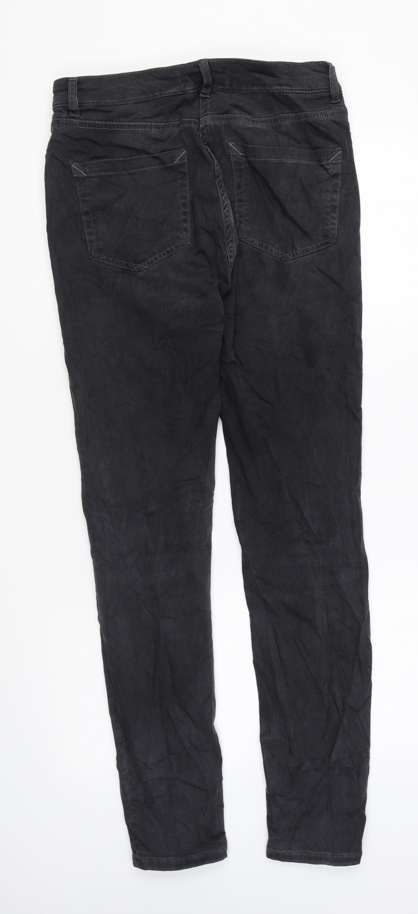 NEXT Womens Blue Cotton Skinny Jeans Size 10 L29 in Regular Zip