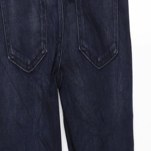 TU Girls Blue Cotton Straight Jeans Size 11 Years Regular Zip