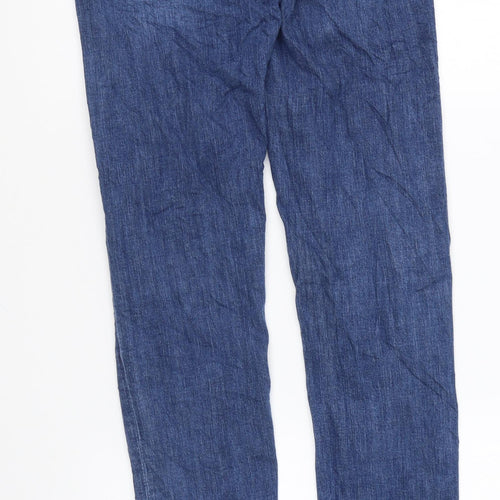 H&M Womens Blue Cotton Skinny Jeans Size 26 in L32 in Regular Zip