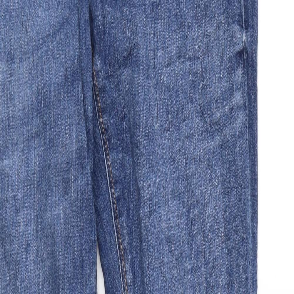 H&M Womens Blue Cotton Skinny Jeans Size 26 in L32 in Regular Zip