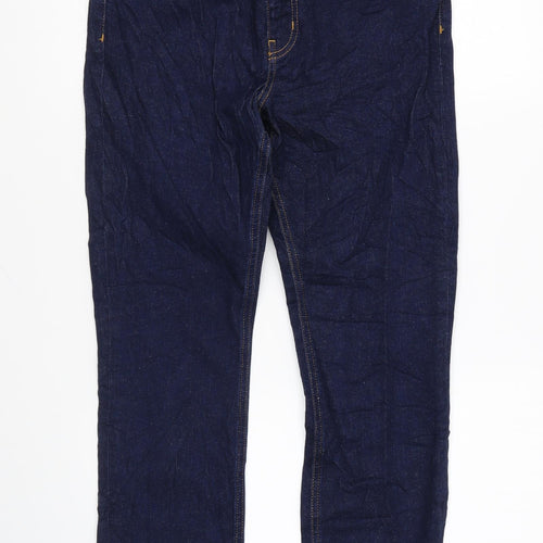 Boden Womens Blue Cotton Skinny Jeans Size 12 L27 in Regular Zip