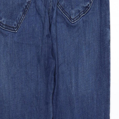 Lee Womens Blue Cotton Skinny Jeans Size 34 in L28 in Regular Zip