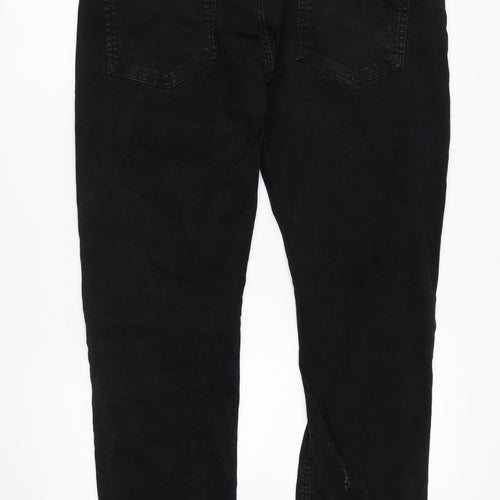 Easy Womens Black Cotton Skinny Jeans Size 36 in L34 in Regular Zip