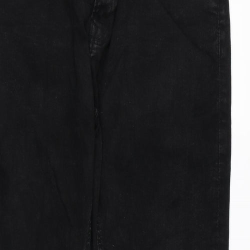 Easy Womens Black Cotton Skinny Jeans Size 36 in L34 in Regular Zip