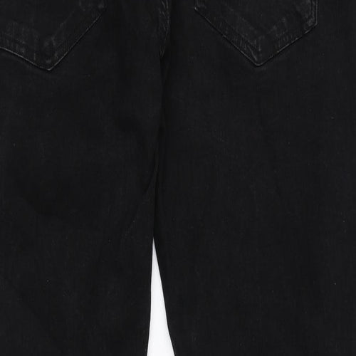 Easy Womens Black Cotton Skinny Jeans Size 36 in L34 in Regular Zip