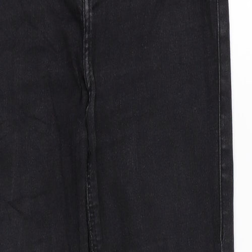 Topshop Womens Black Cotton Skinny Jeans Size 28 in L30 in Regular Zip