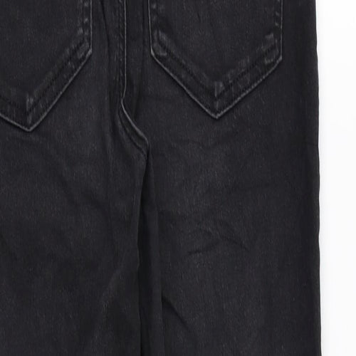 Topshop Womens Black Cotton Skinny Jeans Size 28 in L30 in Regular Zip