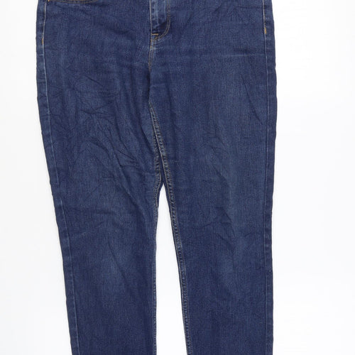 Preworn Womens Blue Polyester Skinny Jeans Size 29 in L26 in Regular Zip