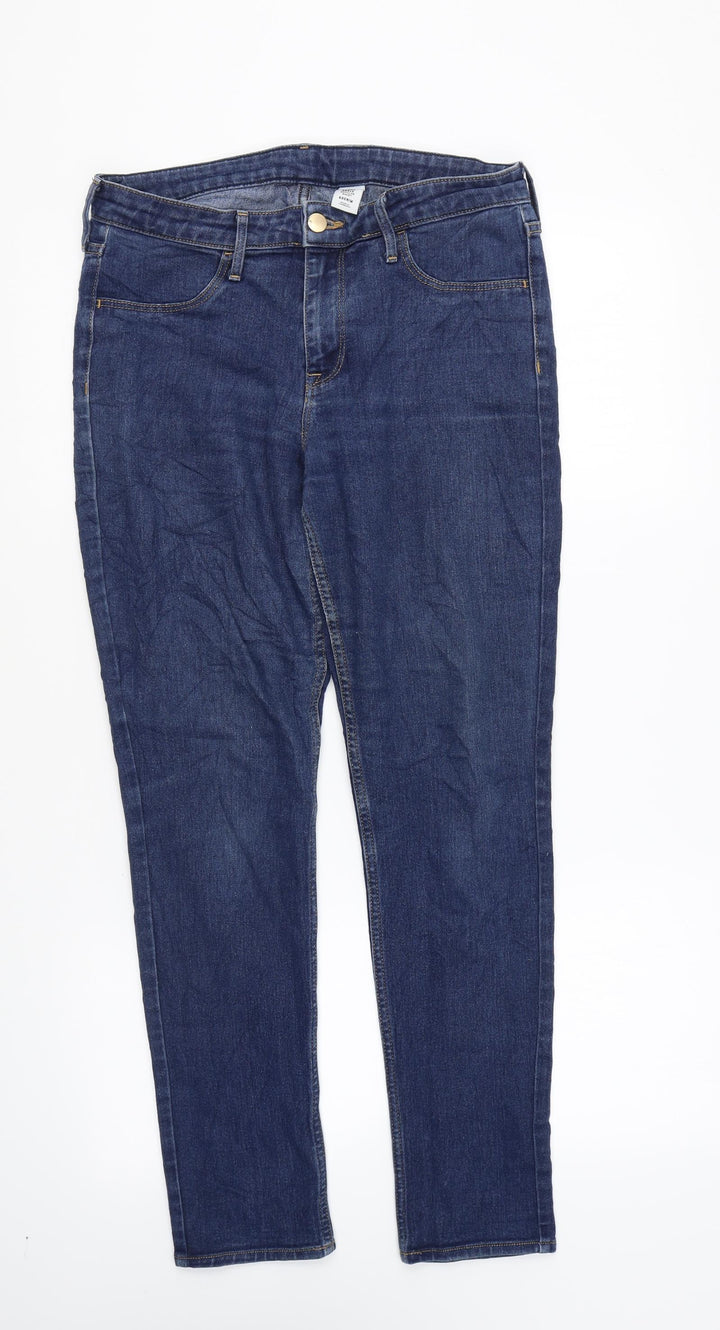 Preworn Womens Blue Polyester Skinny Jeans Size 29 in L26 in Regular Zip