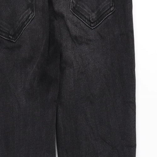 Zara Womens Black Cotton Skinny Jeans Size 8 L26 in Regular Zip