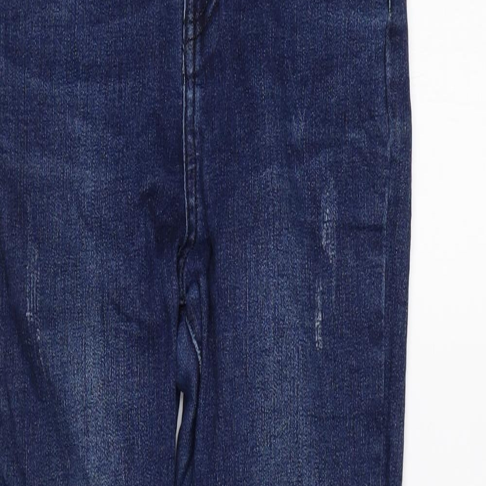 Quiz Womens Blue Cotton Skinny Jeans Size 6 L27 in Regular Zip