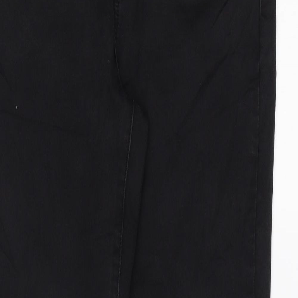 Denim & Co. Womens Black Cotton Skinny Jeans Size 12 L27 in Regular Zip