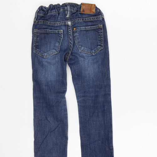 H&M Boys Blue Cotton Skinny Jeans Size 2-3 Years Regular Snap