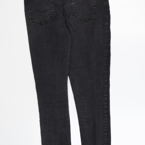 Denim & Co. Womens Black Cotton Skinny Jeans Size 12 L29 in Regular