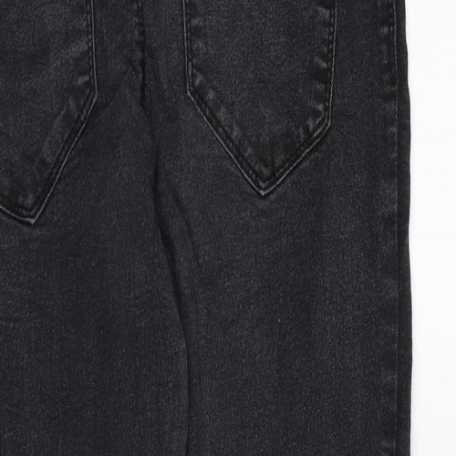 Denim & Co. Womens Black Cotton Skinny Jeans Size 12 L29 in Regular