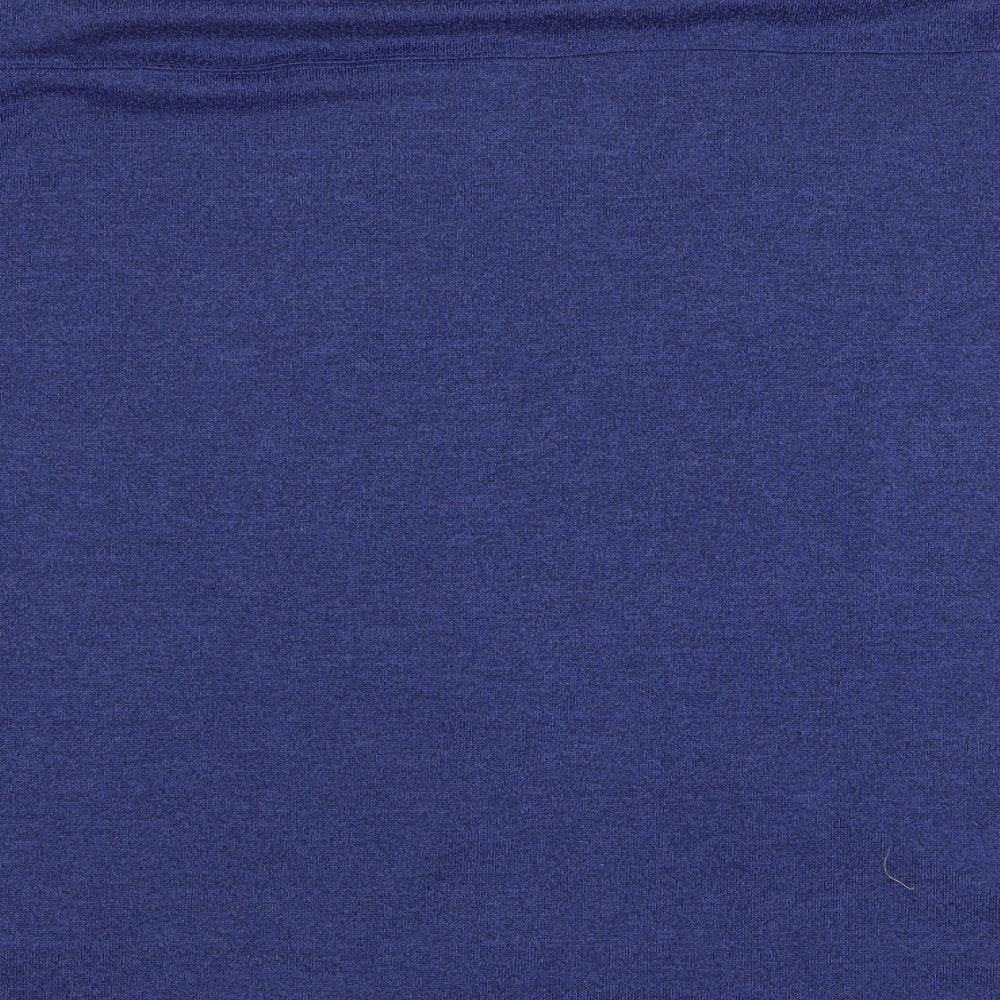 Marks and Spencer Womens Blue Roll Neck Polyester Pullover Jumper Size 16