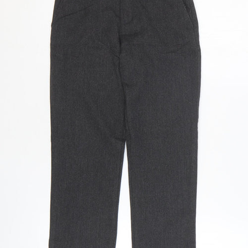 George Boys Grey Polyester Dress Pants Trousers Size 8-9 Years Regular Zip