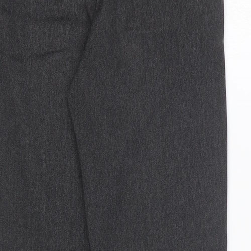 George Boys Grey Polyester Dress Pants Trousers Size 8-9 Years Regular Zip