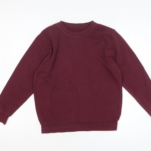 George Boys Brown Cotton Pullover Sweatshirt Size 9-10 Years