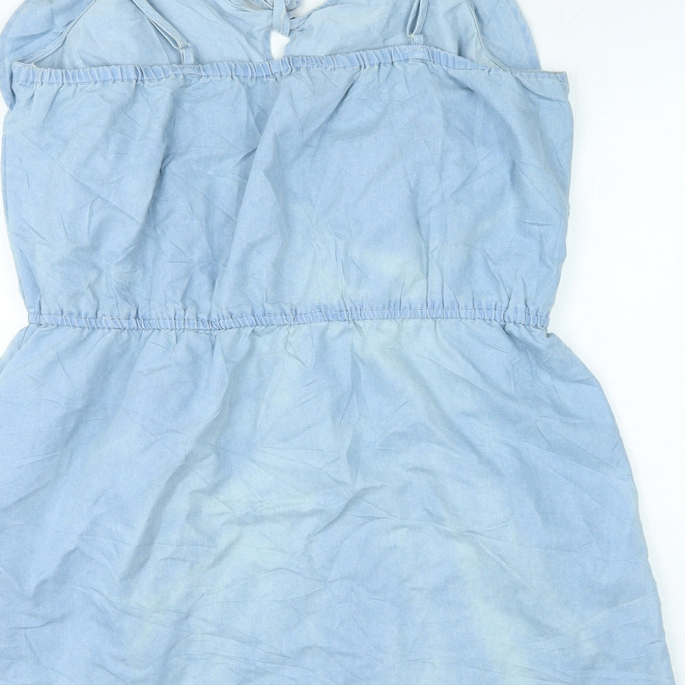 Studio Womens Blue Cotton A-Line Size 18 Sweetheart Pullover