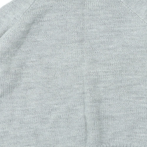 Preworn Womens Grey Crew Neck Acrylic Pullover Jumper Size S