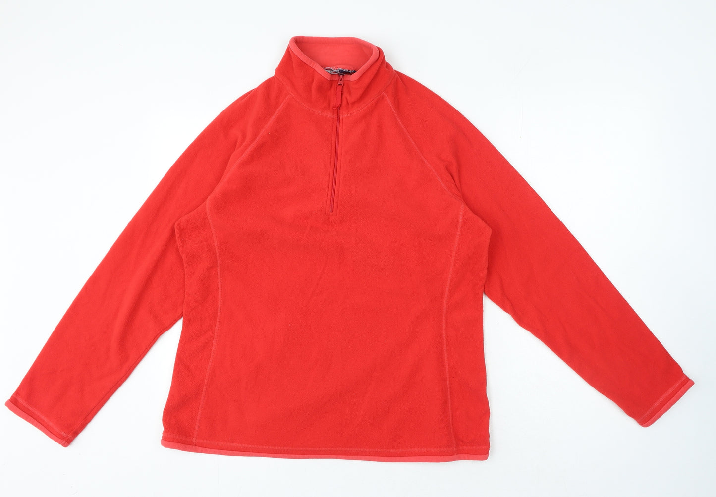Preworn Womens Red High Neck Polyester Pullover Jumper Size 14