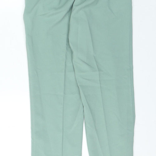 Damart Womens Green Polyester Trousers Size 10 L27 in Regular