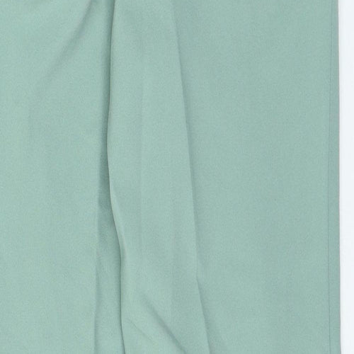 Damart Womens Green Polyester Trousers Size 10 L27 in Regular