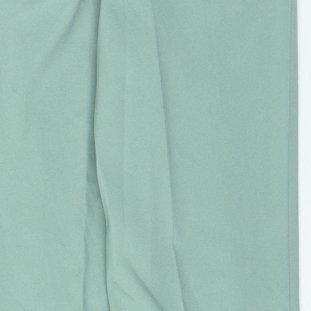 Damart Womens Green Polyester Trousers Size 10 L27 in Regular