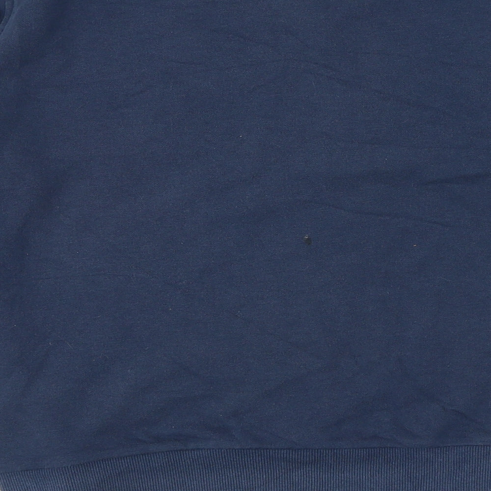 Marks and Spencer Womens Blue Cotton Pullover Sweatshirt Size 8 Pullover - Cat Detail