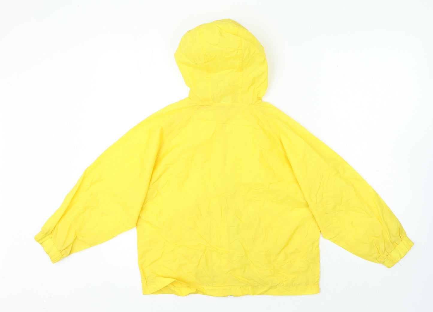 Sainsburys Boys Yellow Rain Coat Coat Size 7-8 Years Zip