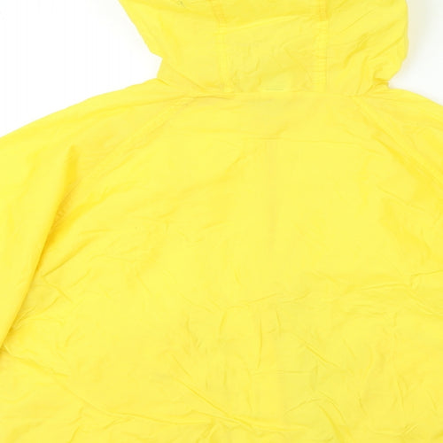 Sainsburys Boys Yellow Rain Coat Coat Size 7-8 Years Zip