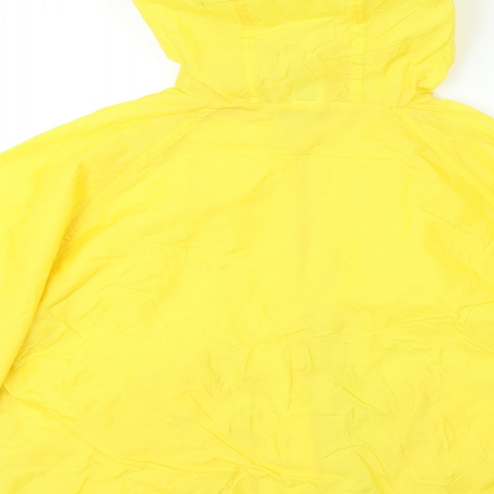 Sainsburys Boys Yellow Rain Coat Coat Size 7-8 Years Zip