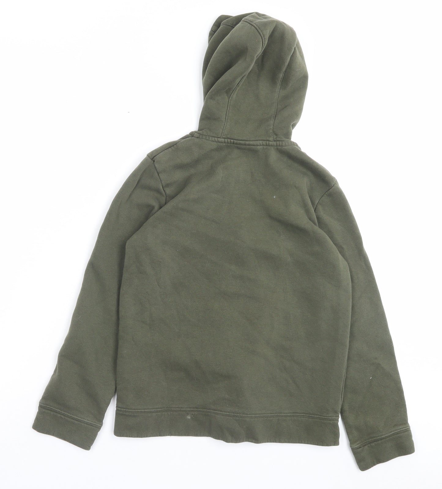 Nike Boys Green Cotton Full Zip Hoodie Size 11-12 Years