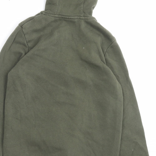Nike Boys Green Cotton Full Zip Hoodie Size 11-12 Years