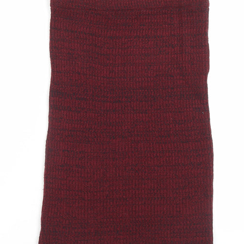 Missguided Womens Red Acrylic A-Line Skirt Size 10