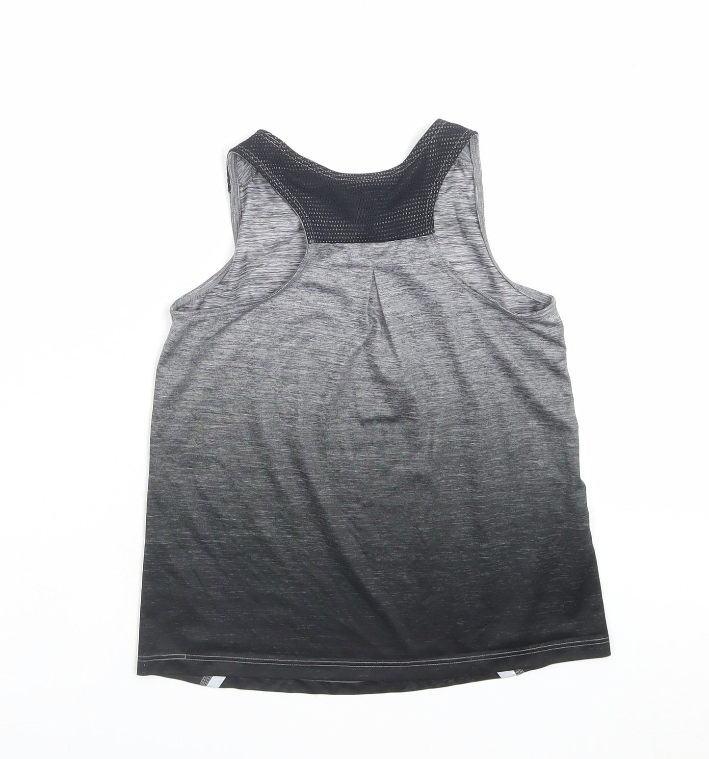 F&F Girls Black Polyester Basic Tank Size 7-8 Years Crew Neck Pullover