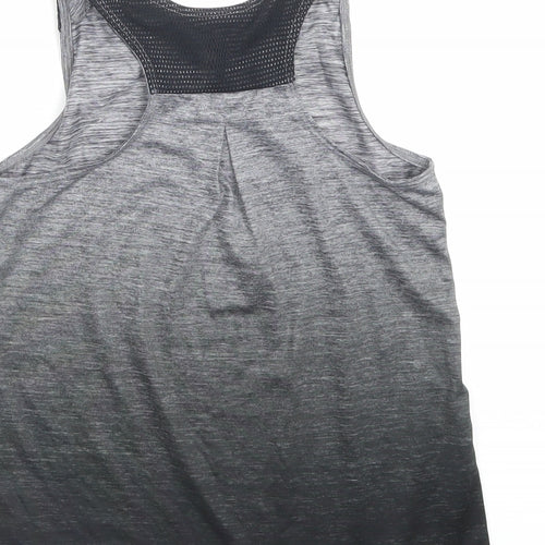 F&F Girls Black Polyester Basic Tank Size 7-8 Years Crew Neck Pullover