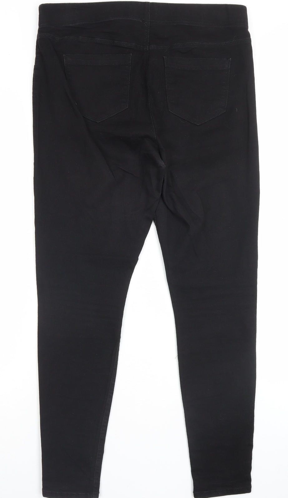 Matalan Womens Black Cotton Jegging Trousers Size 16 L30 in Regular