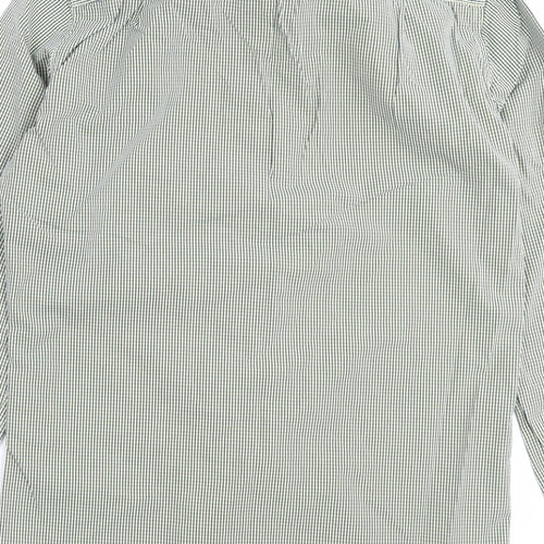 Superdry Mens Green Plaid Cotton Button-Up Size S Collared Button - Pocket Detail