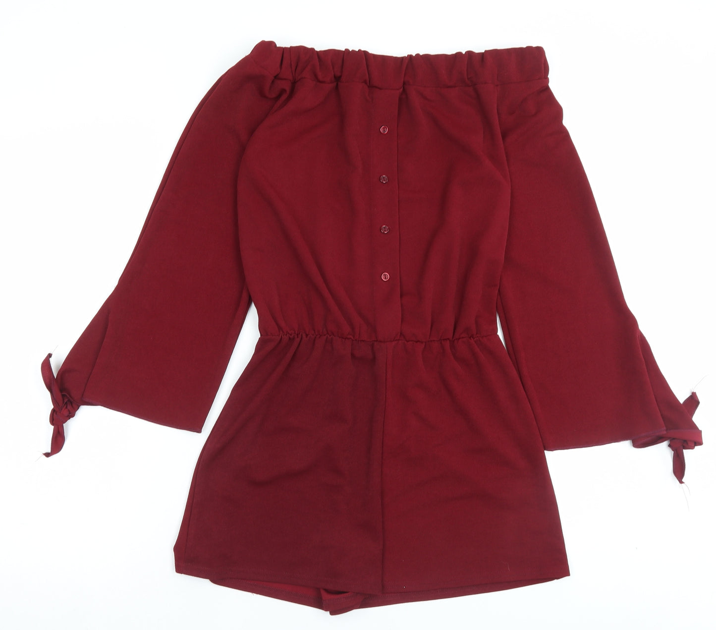 Cameo Rose Womens Red Polyester Playsuit One-Piece Size 12 Pullover