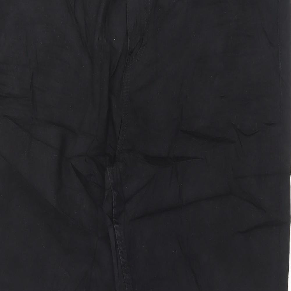Marks and Spencer Womens Black Cotton Skinny Jeans Size 18 L28 in Regular Button