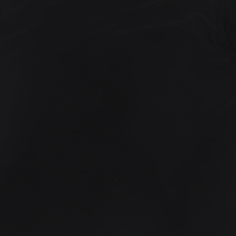 Bonmarché Womens Black Polyester Basic Blouse Size 16 Square Neck