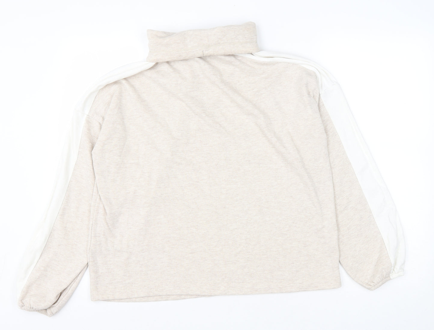 F&F Womens Beige Cotton Pullover Sweatshirt Size 10 Pullover